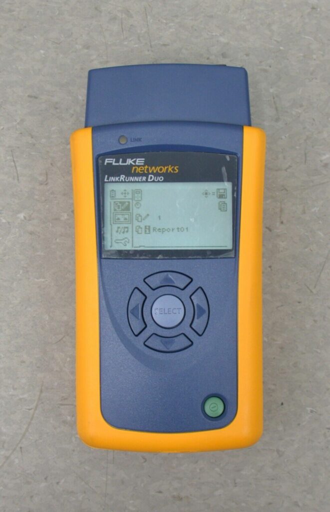 Fluke Networks Linkrunner Duo Copper Fiber Network Multimeter Rhino