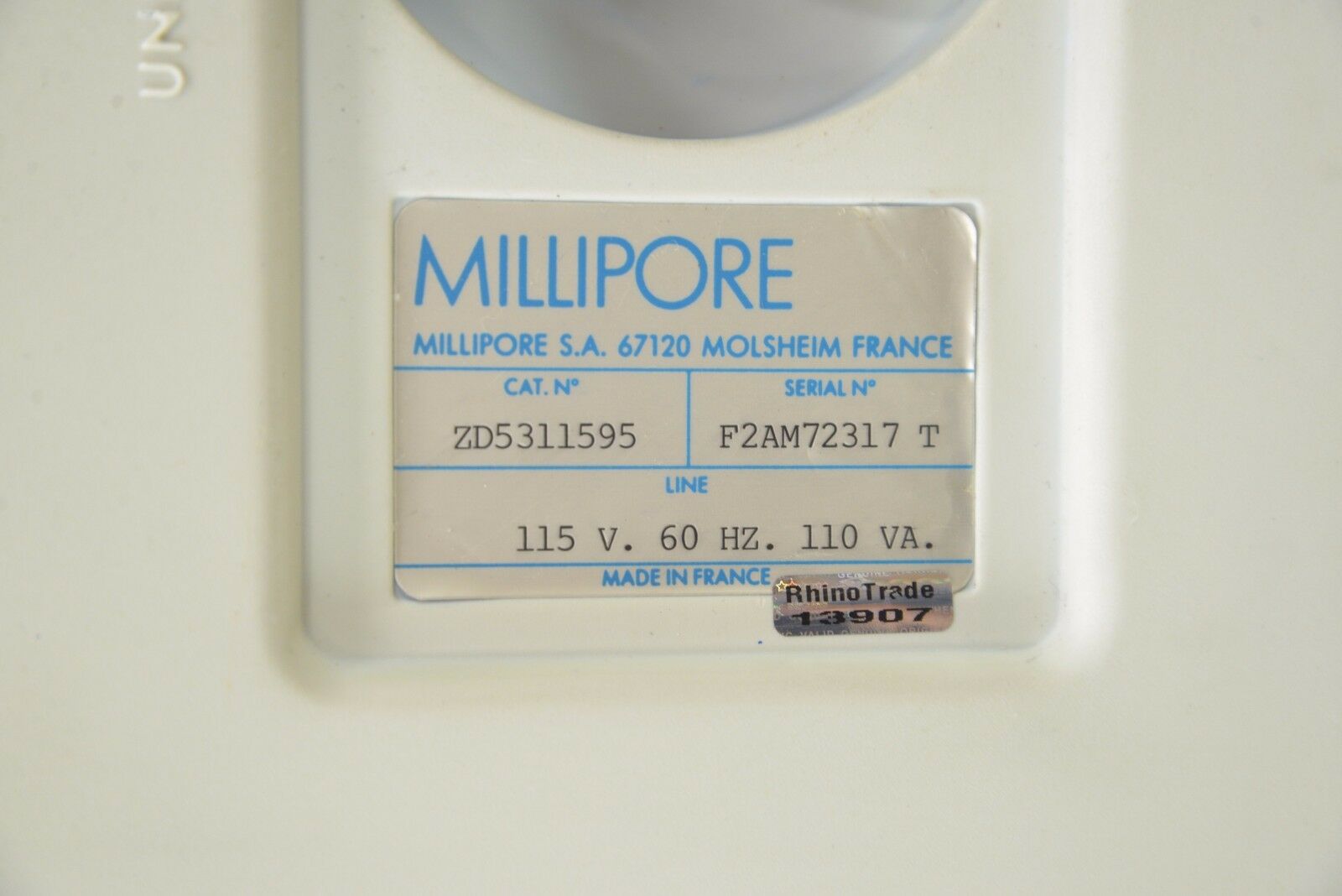 Millipore Milli Q Plus Pf Water Purification System Zd J13 Rhino Trade Llc