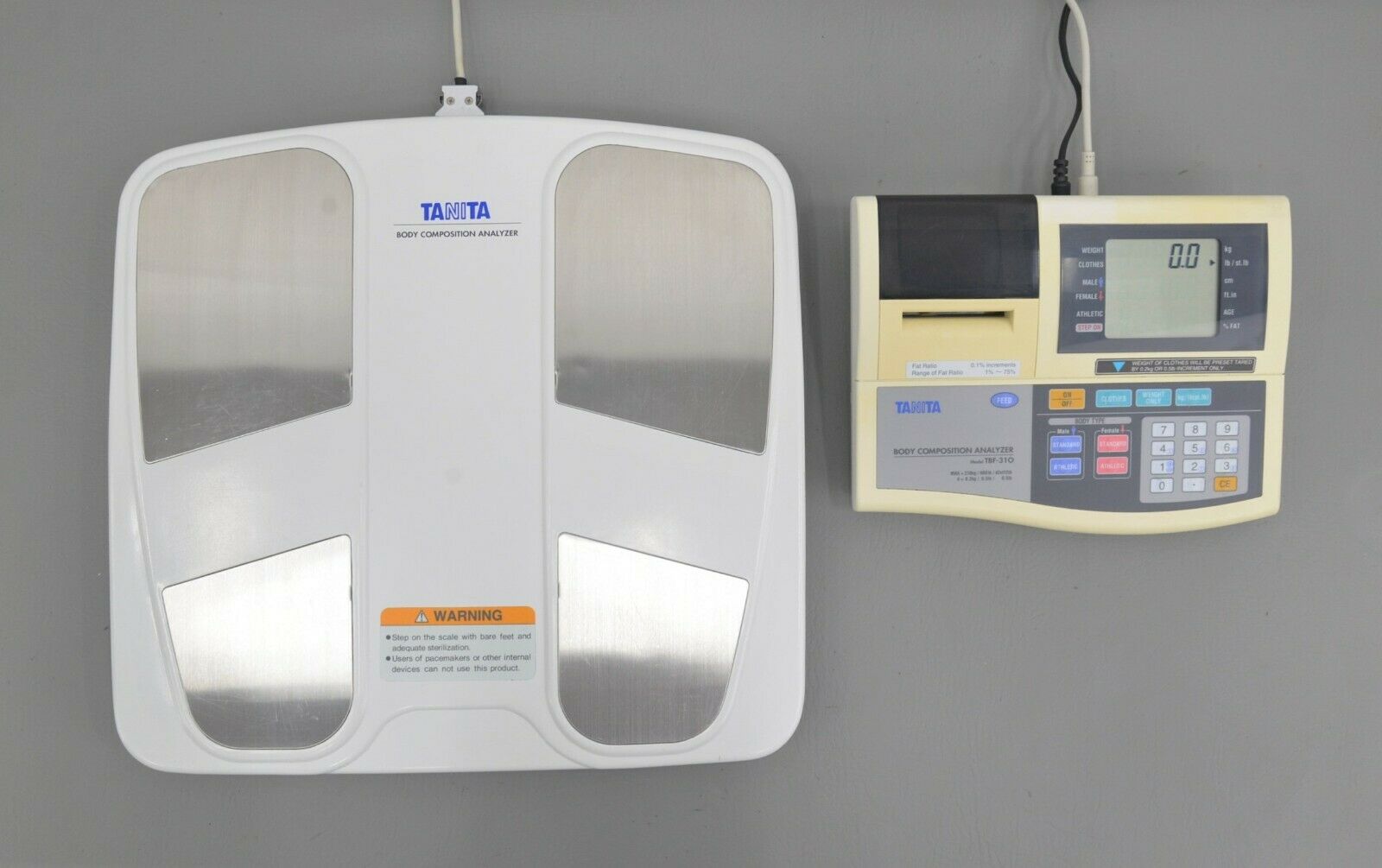 Tanita TBF-310 Total Body Composition Analyzer w/ Floor Scale Platform &  Accs