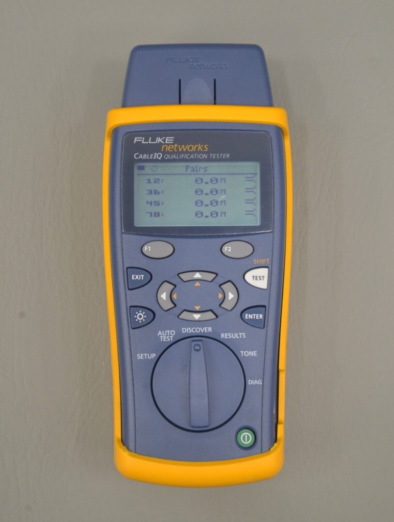 Fluke Networks CableIQ Cable Qualification Tester w/ Case – Rhino Trade LLC