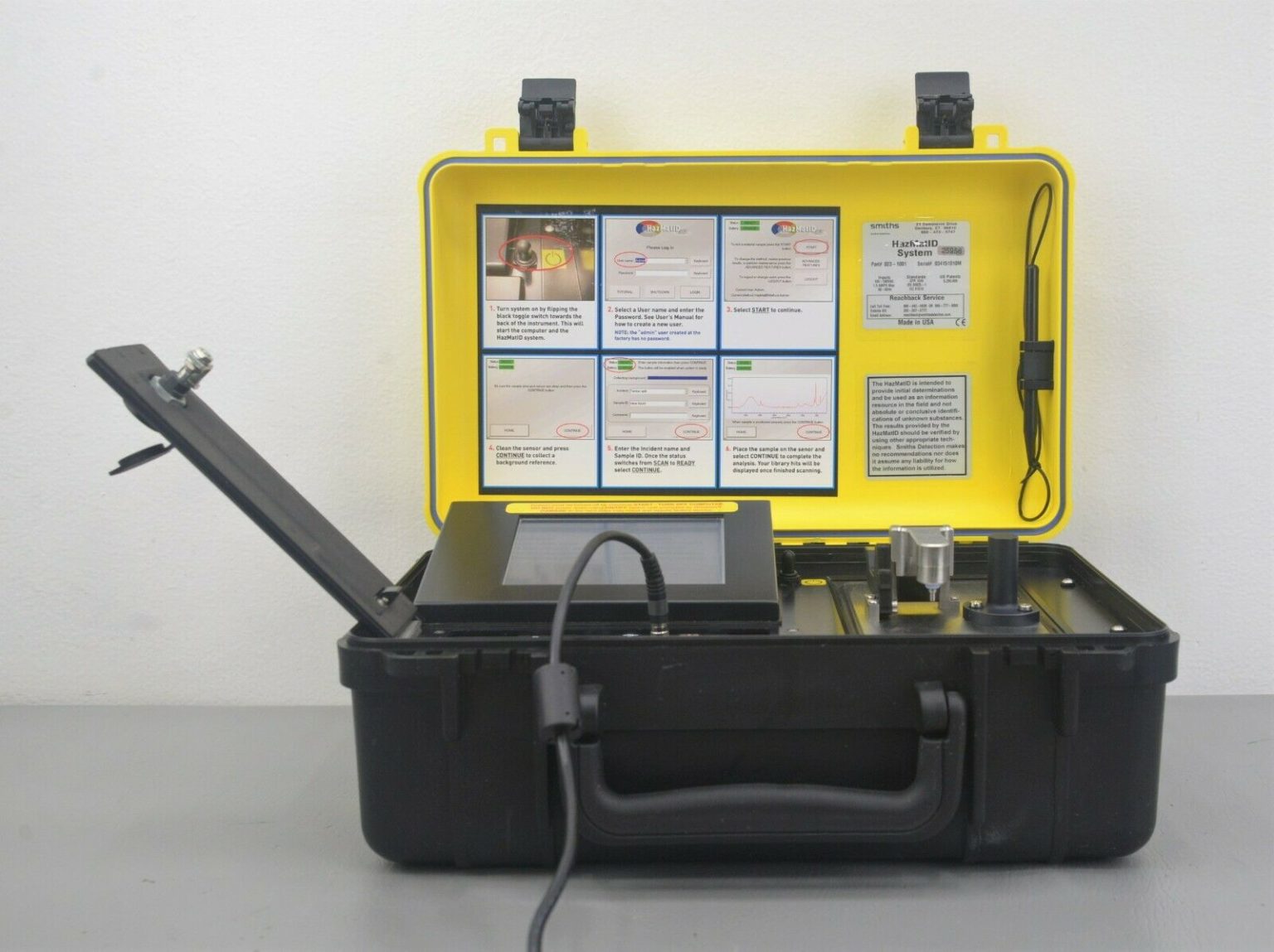 Smiths Detection Hazmatid System Ftir Spectroscopy Chemical Identifier