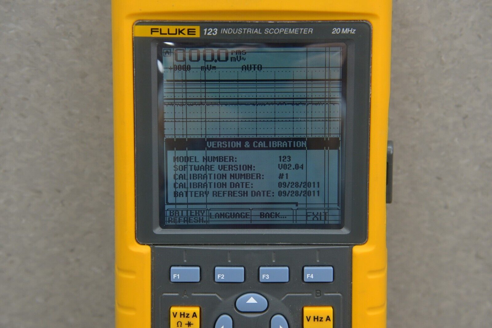 Fluke 123 Industrial Scopemeter 20MHz