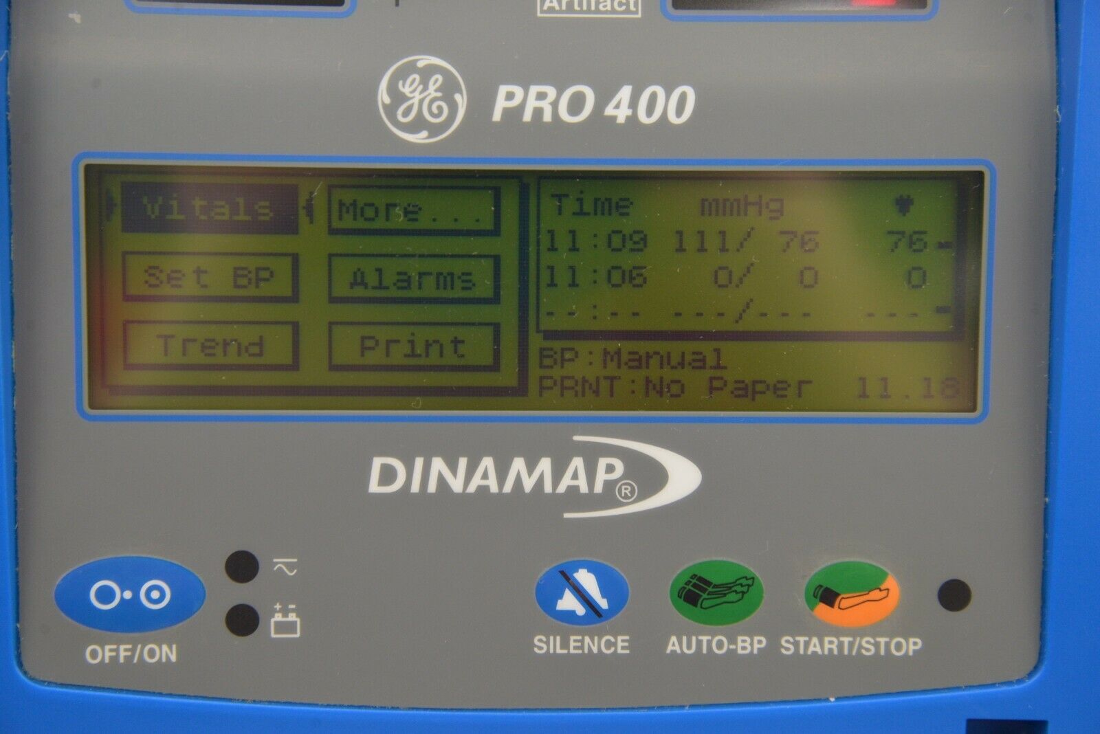 GE Dinamap Pro 400 Patient Monitor REF DP400 Sp02 Temp BP ...