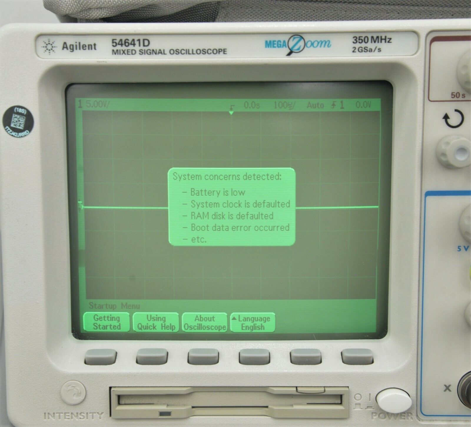 Agilent 54641D Mixed Signal Oscilloscope 2+16CH 350MHz 2GSa/s w/  Accessories – Rhino Trade LLC