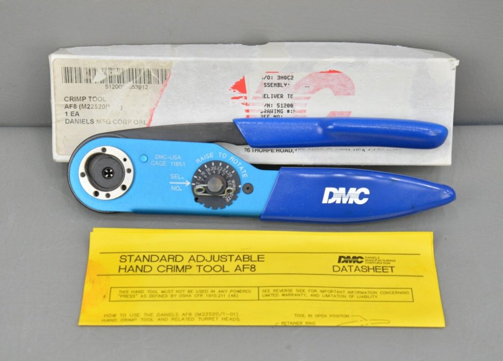 DMC M22520/1-01 AF8 Adjustable Crimp Tool – Rhino Trade LLC