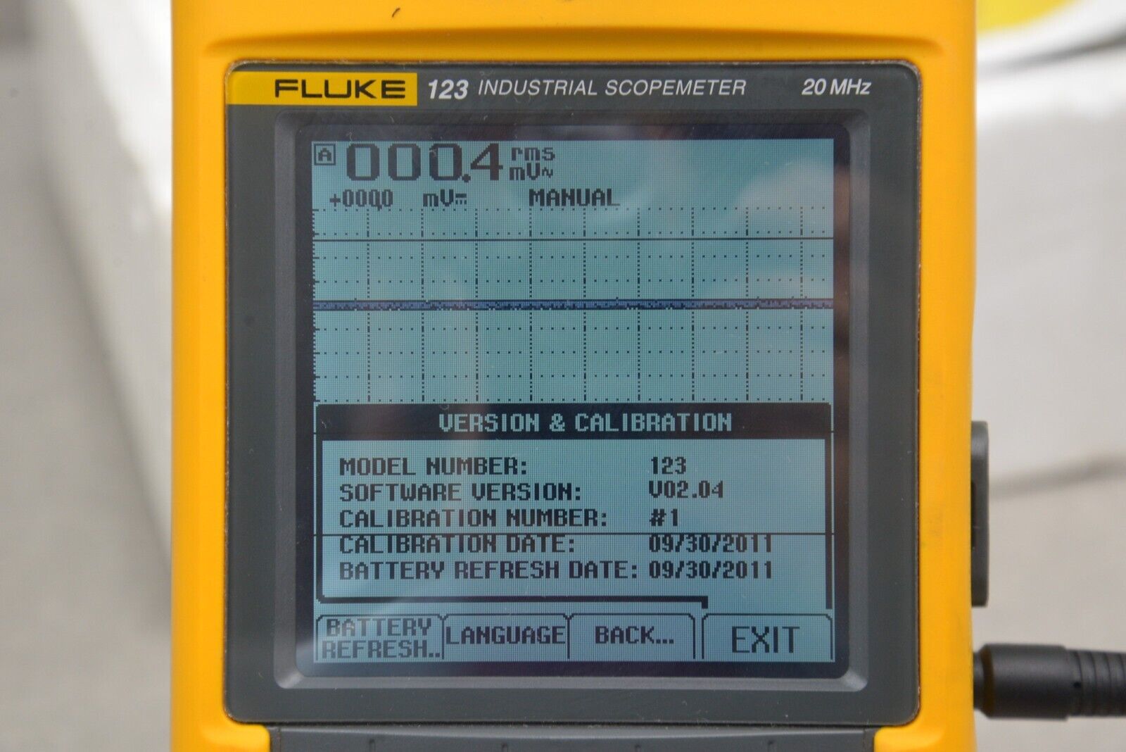 Fluke 123 Industrial Scopemeter 20MHz