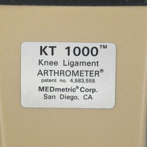 Medmetric Kt1000 Knee Laxity Ligament Arthrometer Device W Test Platform Case Rhino Trade Llc