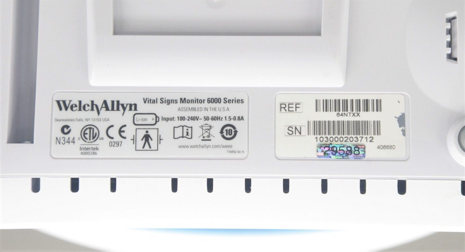 Welch Allyn 64NTXX Vital Signs Patient Monitor 6000 Series – Rhino ...