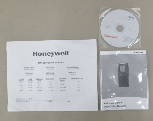 Honeywell PhD6 Safety Biosystems Gas Detector w/ Accessories & Case