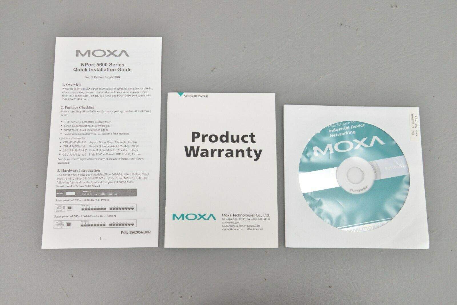 Moxa NPort 5610-16 RS-232 Serial Device Server 16 Port Ver. 1.2