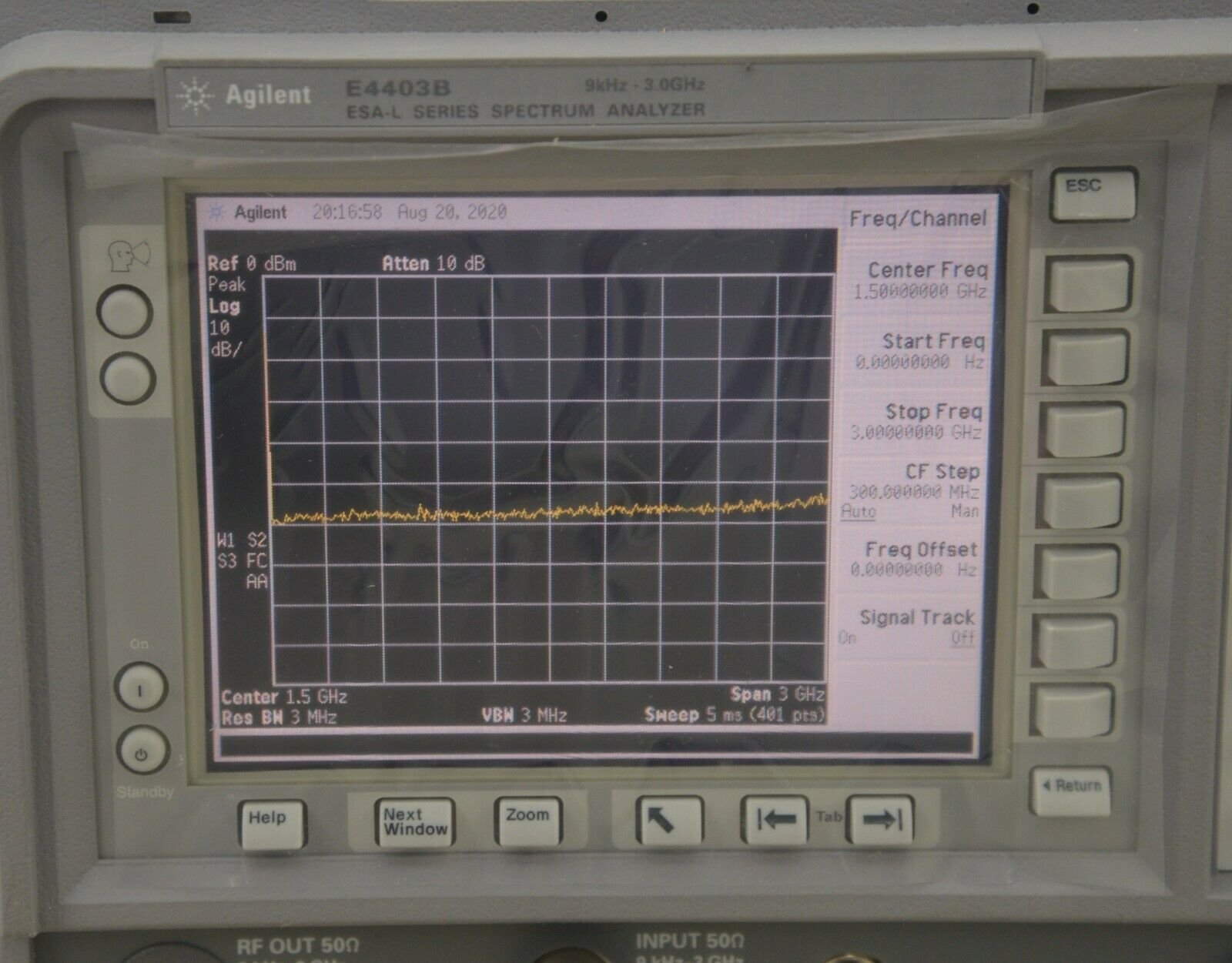 New HP Agilent Keysight E4403B ESA-L Series Spectrum Analyzer 9kHz-3.0GHz  w/ Acc