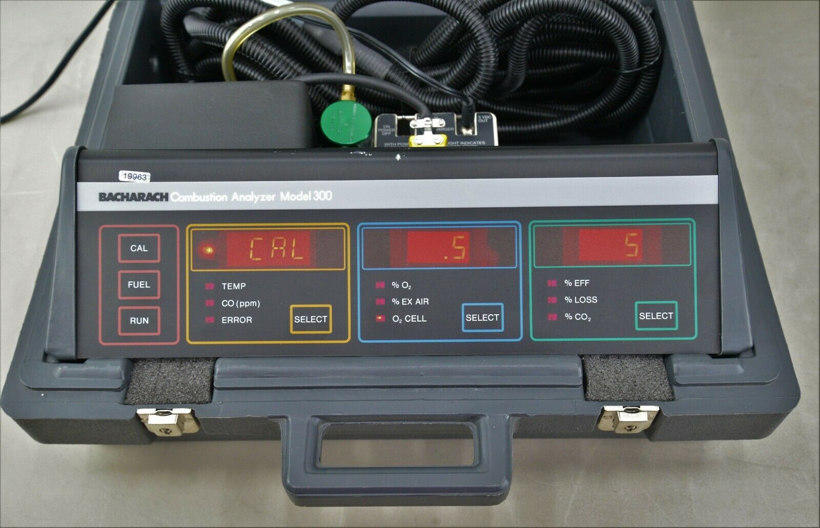Bacharach Combustion Analyzer Model 300 Nox So2 Case Accessories W Keys 19963 Rhino Trade Llc