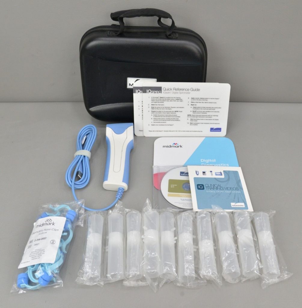 Midmark IQspiro Digital Spirometer with Case and Accessories – Rhino ...