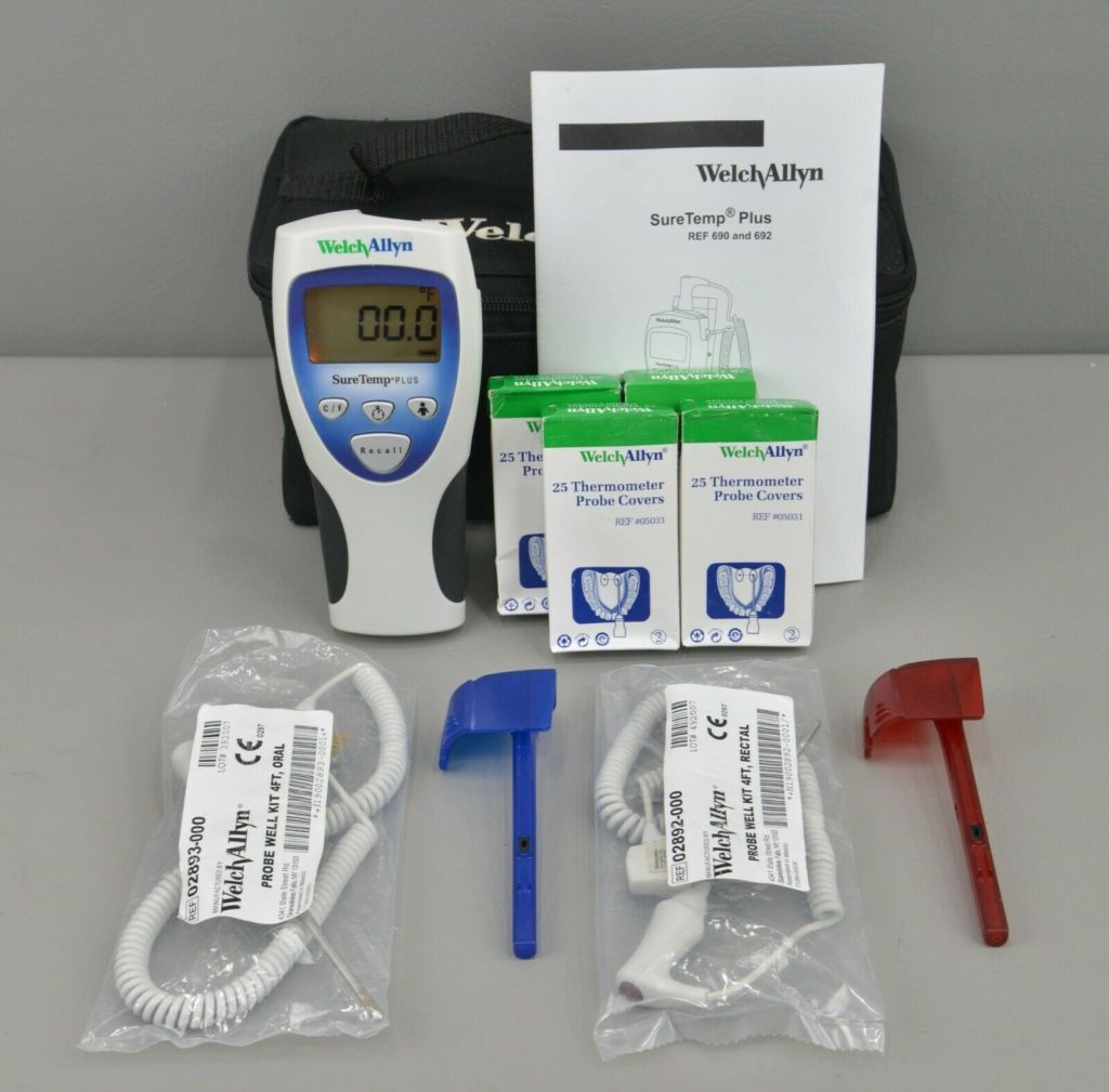 Welch Allyn Model 692 SureTemp Plus Thermometer W/ Oral & Rectal Probes ...