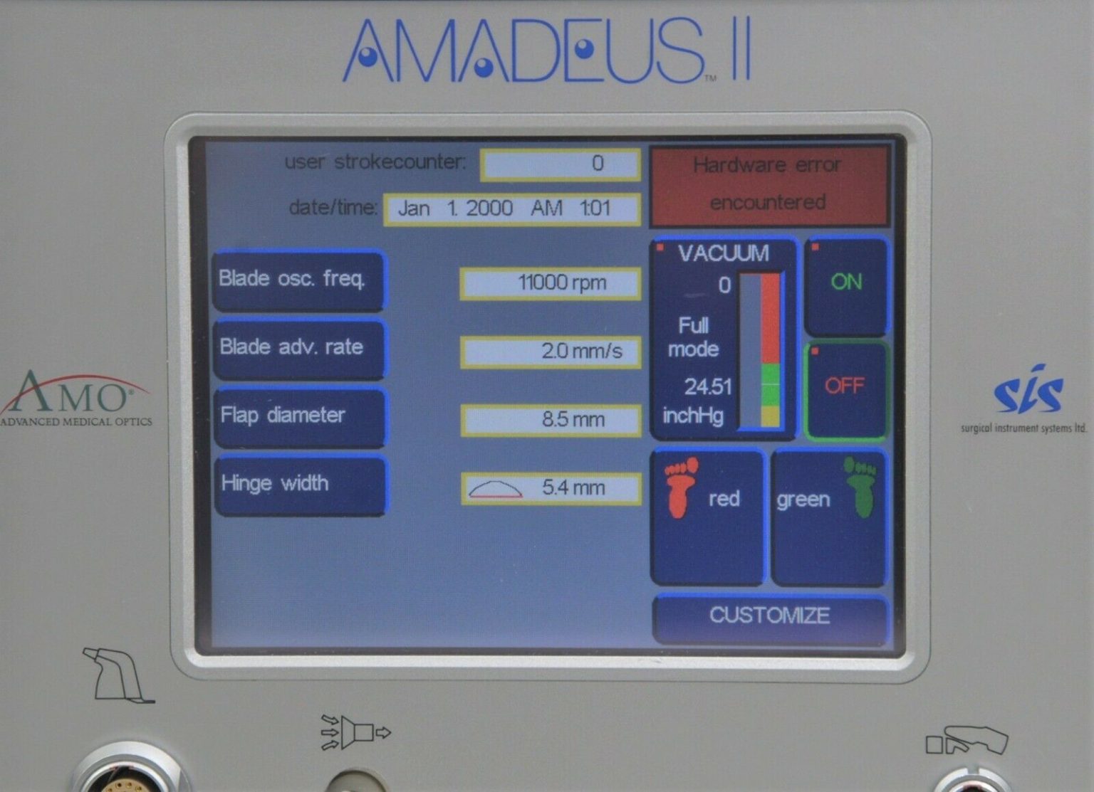 AMO SIS Amadeus II MK40 Advanced Computer Microkeratome Controller ...